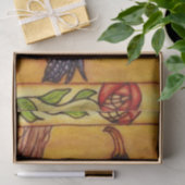 Black Crow Art Deco Rose Seidenpapier (Geschenk)