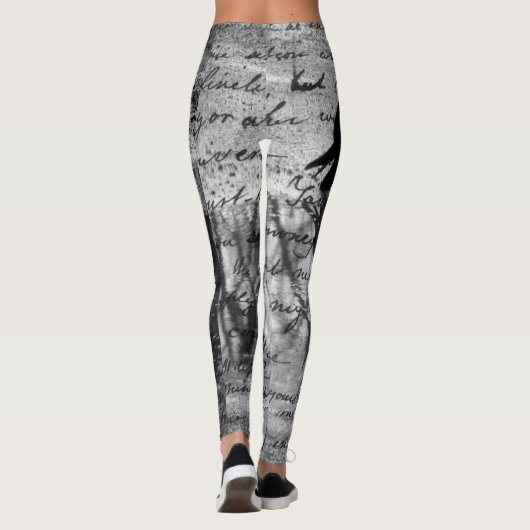 Black Crow Art Leggings (Rückseite)