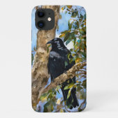 Black Crow Bird Art Phone Case (Rückseite)
