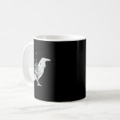 Black Crow Bird Kaffeetasse (Vorderseite Links)