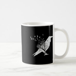 Black Crow Bird Kaffeetasse