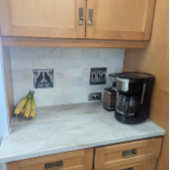 Black Crow Birds Art Nouveau Art Deco Bird Fliese