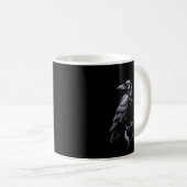 Black Crow, F-caw-f Funny Black Bird  Kaffeetasse (VorderseiteRechts)