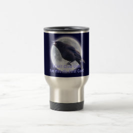 BLACK CROW & Full Moon Halloween Reiseumarmung Reisebecher