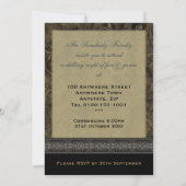 Black Crow Gothic-Party Einladung (Rückseite)