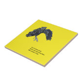 Black Crow & Haiku Fliese (Seite)