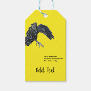 Black Crow & Haiku Geschenkanhänger