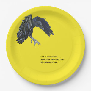 Black Crow & Haiku Pappteller
