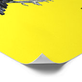 Black Crow & Haiku Poster (Ecke)