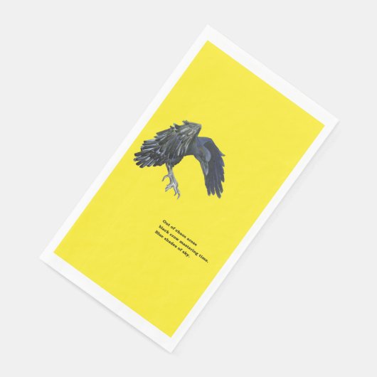 Black Crow & Haiku Serviette (Ecke)