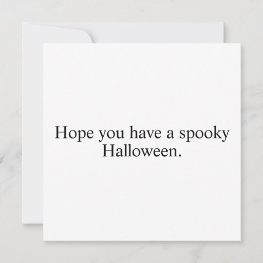 Black Crow Happy Halloween Karte (Rückseite)