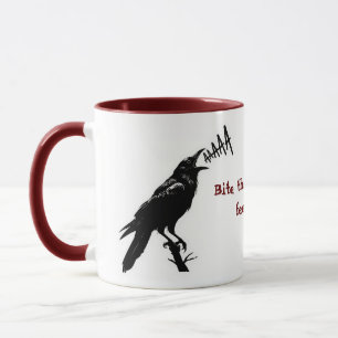 Black Crow Illustration - Design der Kunst im goti Tasse
