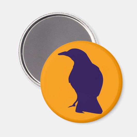 Black Crow Magnet (Vorderseite/Rückseite)