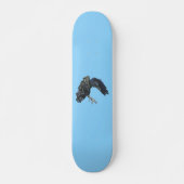 Black Crow Master of Time Illustration Sky Blue Skateboard (Vorne)