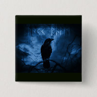 Black Crow mit Runen Dark Goth Style