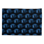 Black Crow mit Runen Dark Goth Style Kissenbezug (Rückseite)