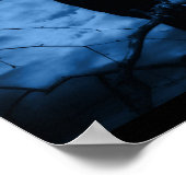 Black Crow mit Runen Dark Goth Style Poster (Ecke)