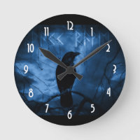 Black Crow mit Runen Dark Goth Style