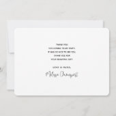 Black Crow mit Runes Dark Goth Style Vielen Dank Dankeskarte (Rückseite)