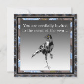 Black Crow-Party Einladung (Vorderseite)