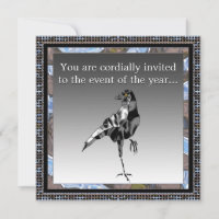 Black Crow-Party Einladung