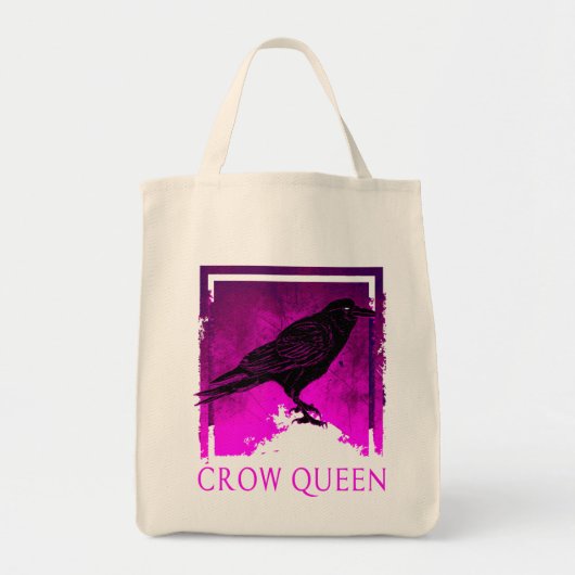 Black Crow Queen Bird - Geschenk-Idee Tragetasche (Vorne)