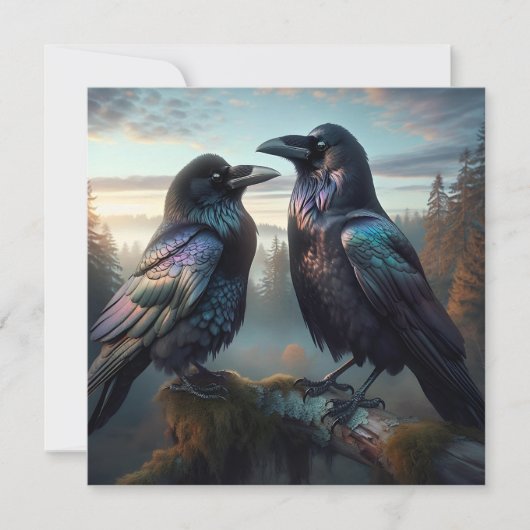 Black Crow Raven Bird Art (Vorderseite)
