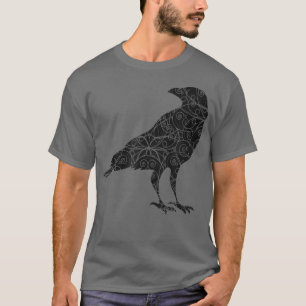 Black Crow Raven Bird-Silhouette T-Shirt