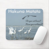 Black Crow und White Cranes: Ein Kontrast in der N Mousepad (Mit Mouse)