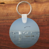 Black Crow und White Cranes: Ein Kontrast in der N Schlüsselanhänger (Vorderseite)