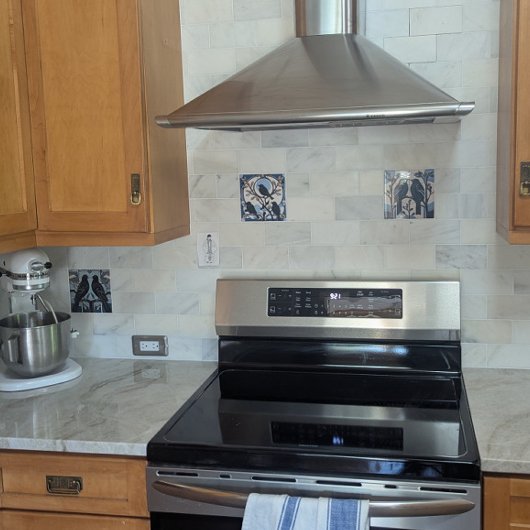 Black Crows Art Nouveau Birds Art Deco Bird Fliese