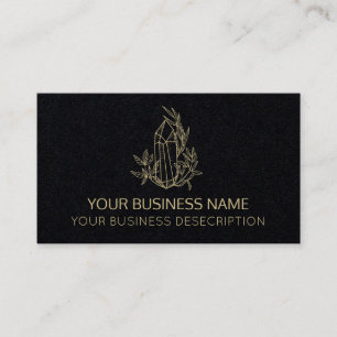Black Crystal Business Card Visitenkarte