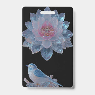 Black Crystal Lily Namensschild Ausweis