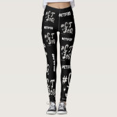 Black #CTFOD spraypaint Leggings (Vorderseite)
