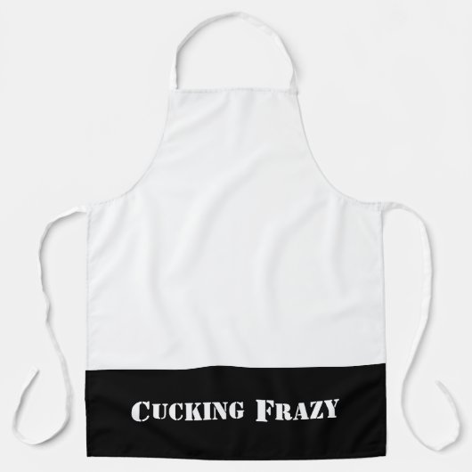 Black Cucking Frazy Wortspiel wie Nucking Futs Schürze (Vorderseite)