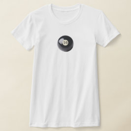 Black Cue Ball 16 T-Shirt