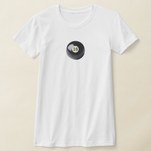 Black Cue Ball 16 T-Shirt (Ablage )