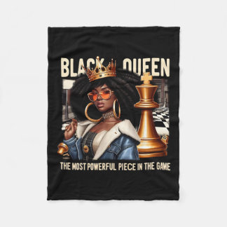 Black Culture Black Queen Schach Empowerment Black Fleecedecke