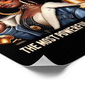 Black Culture Black Queen Schach Empowerment Black Poster (Ecke)