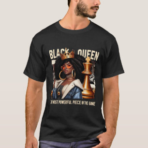 Black Culture Black Queen Schach Empowerment Black T-Shirt