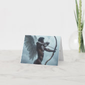 Black Cupid - Happy Valentine's Day Card Karte (Vorderseite)