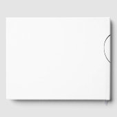 Black Curly Script Wedding Gästebuch (Rückseite)