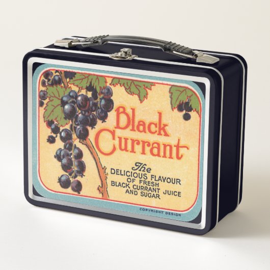 Black Currant Metall Brotdose (Vorderseite)