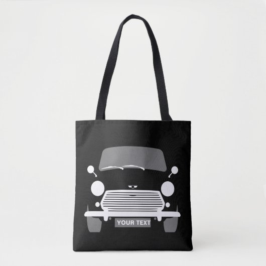 Black Custom Classic UK Mini Auto Tote Bag Tasche (Vorderseite)