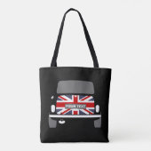 Black Custom Classic UK Mini Auto Tote Bag Tasche (Rückseite)