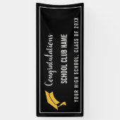 Black Custom Club Abschluss Banner (Vertikal)
