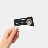 Black Custom Employee - Foto, Logo, Strichcode, Na Ausweis (Handheld)