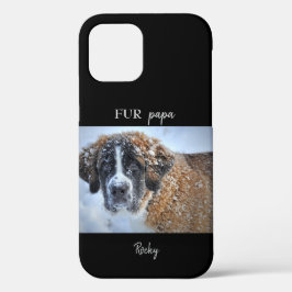 Black Custom Foto & Name Fur Papa Case-Mate iPhone Hülle