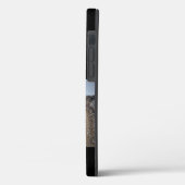 Black Custom Foto & Name Fur Papa Case-Mate iPhone Hülle (Rückseite / Links)