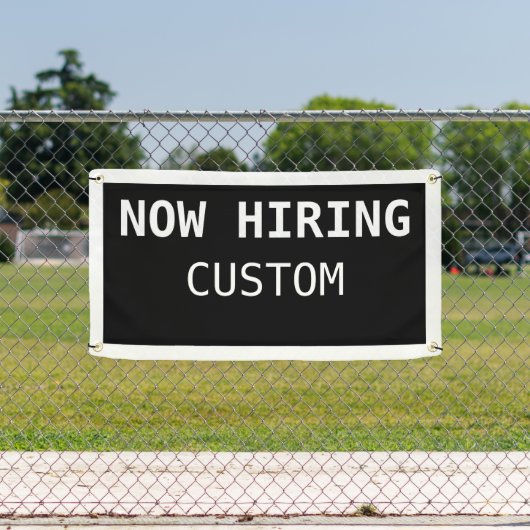 Black Custom Now Hiring-Banner Banner (Insitu)